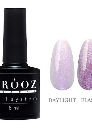 Гель-лак crooz aurora 04 (перламутровый с фиолетовыми блестками с эффектом втирки), 8ml