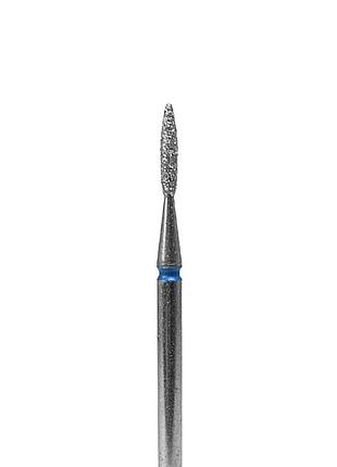 Фреза алмазная "пламя" df002-16-b (синяя насечка, d 1.6 mm)