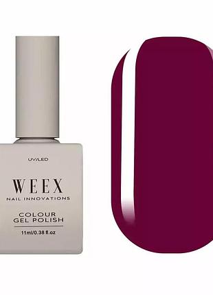Гель-лак weex 543 (темный малиновый), 11ml