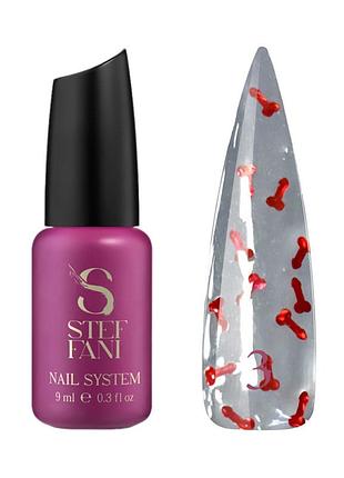 Топ steffani erotic top 03 з голографічним декором (red), 9ml