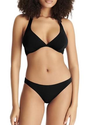 Стильний красивий чорний роздільний купальник