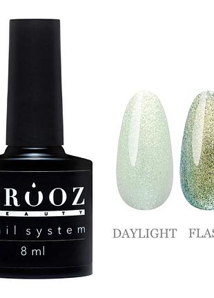 Гель-лак crooz aurora 01 (перламутровый с золотисто-зелеными блестками с эффектом втирки), 8ml