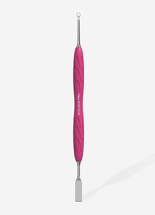 Лопатка маникюрная staleks "uniq 11" pq-11/1 (пушер плоский прямой + кольцо)