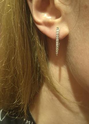 Серьги серебро