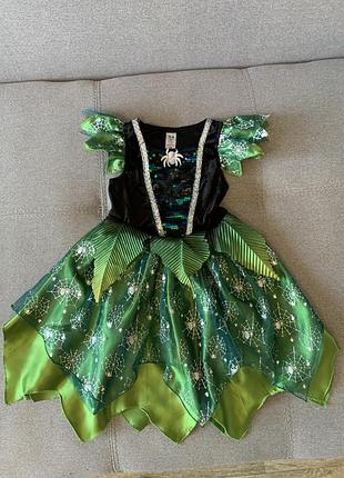 Карнавальна сукня на хелоуін павучиха на 3-4 роки 98-104см