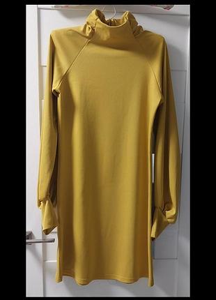 Красивое желтое мини платье р.м