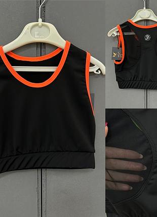 Топ спортивный эластичный для тренировок гимнастики танцев чирлидинга фитнес спорта эластичный 122-152см