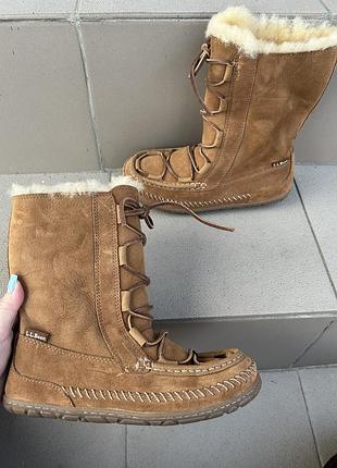 Новые  женские натуральные замшевые сапоги чоботи угги унты l.lbean 38p