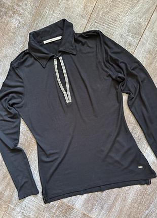 Лонгслів, поло з стразами 4