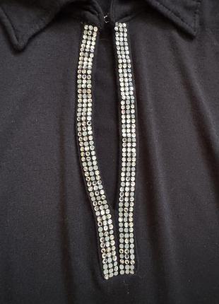 Лонгслів, поло з стразами 7