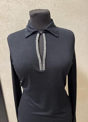 Лонгслів, поло з стразами 5