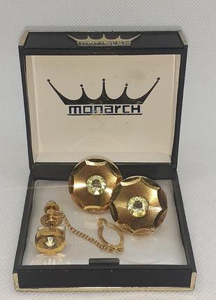 Набор запонки monarch винтаж