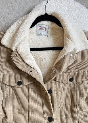 Куртка піджак вельветова pull&bear