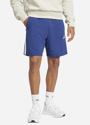 Шорти бавовняні короткі чоловічі adidas m 3s ft sho je6417 s dkblue/white