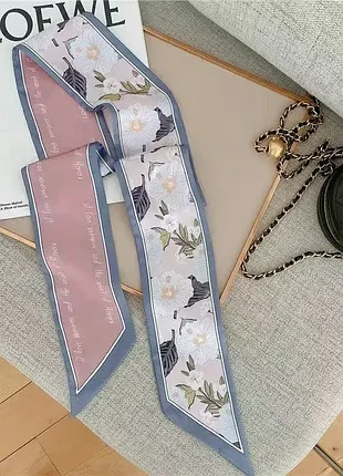 Французький шарф із зав'язкою-метеликом / стрічка для волосся / хустка