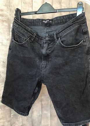 Чорні джинсові шорти slim fit lc waikiki, w32