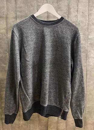 🔹 сірий світшот h&m з замочками