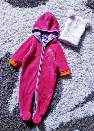 Гламурний плюшевий комбез/комбінезон/сліп/чоловічок тедді/teddy just kids.