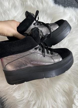 Черевики натуральна замша та шкіра  від philip plein