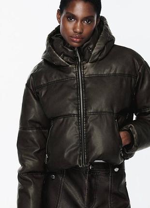 Куртка анорак зимова утеплена zara