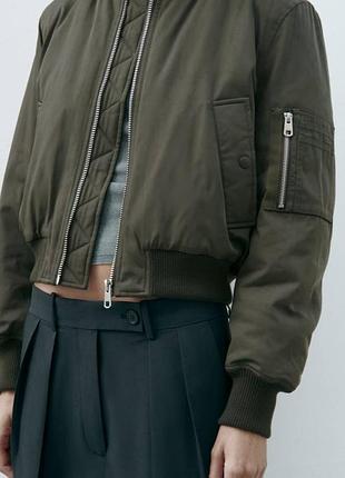 Куртка бомбер zara 5