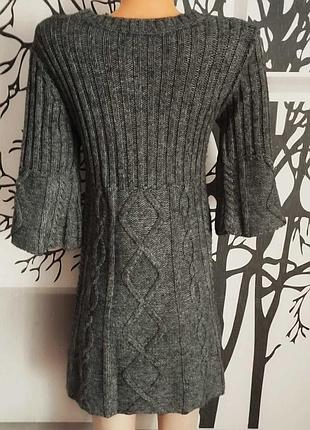 Платье короткое вязаное 2
