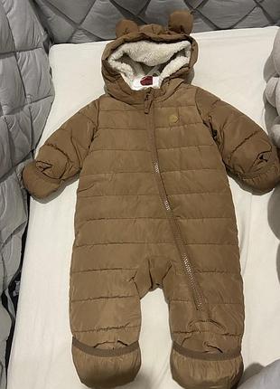 Зимовий комбінезон hm + шапка teddy