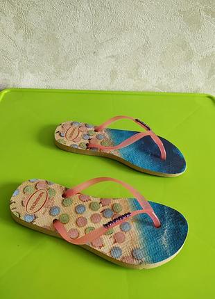 Красивые пляжные женские шлепанцы вьетнамки 35/36 размер от бренда haveanas