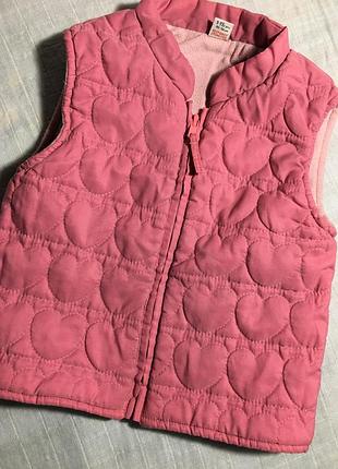 Жилетка стьобана «сердечки»