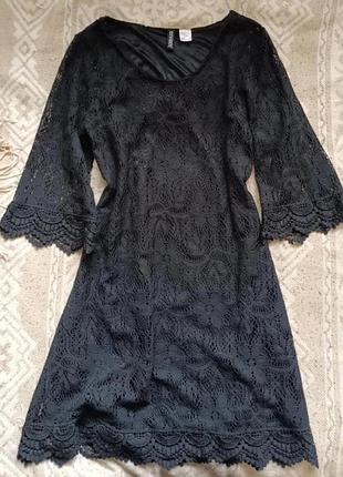 Шикарна сукня жіноча мереживо чорна