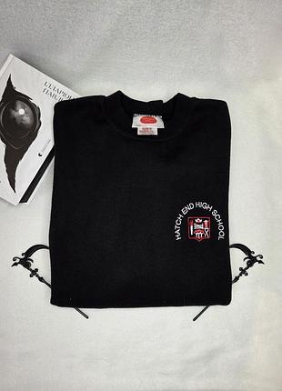 Чорний світшот шкільний (унісекс)