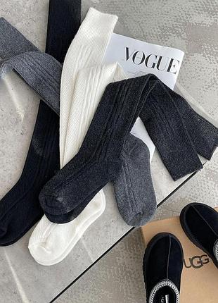 Женские зимние шерстяные гольфы выше колена, клубники кардешлер 36-40 размер,ассорти. туречки.без махры.