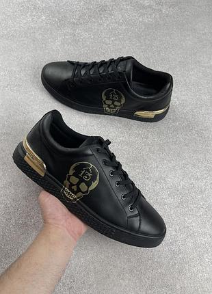 Ed hardy lucky low top black sneakers кеди кросовки чоловічі