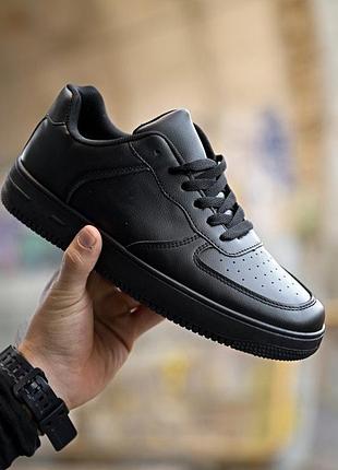 👟 чоловічі кросівки чорні шкіряні дуже стильні осінні 👟