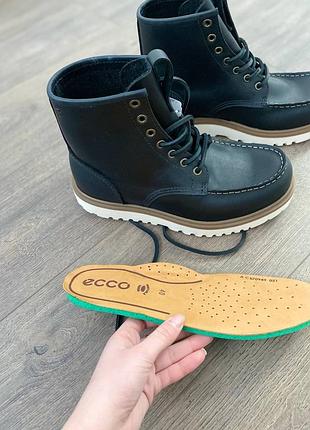 Ботинки кожаные оригинал ecco staker 217614 гг.40,41,42,43 2