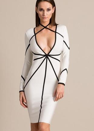 Шикарное бандажное платье