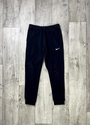 Nike штаны s размер спортивные черные на манжетах оригинал