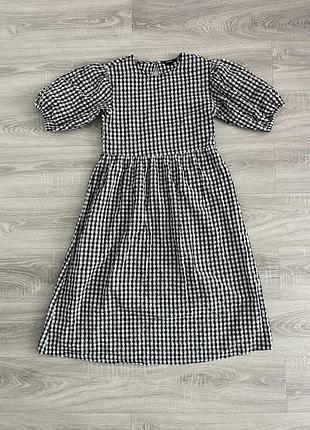 Женское baby doll платье в клетку монкие monki monki