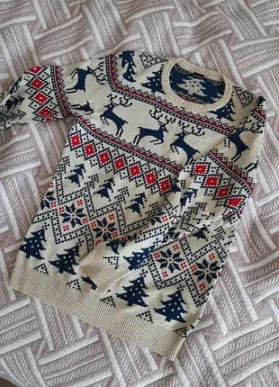 Светер хлопчик олені. 140-146 ріст