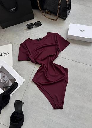 Боді 627, р.уні, мікродайвінг, бордовий