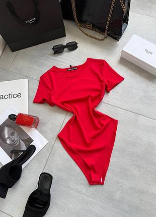 Боди 627, р.уни, микродайвинг, красный