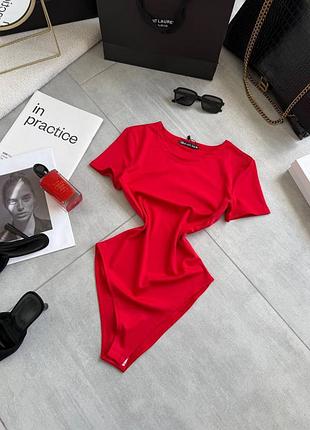 Боди 627, р.уни, микродайвинг, красный