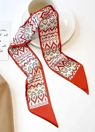 Французький шарф із зав'язкою-метеликом / стрічка для волосся / хустка