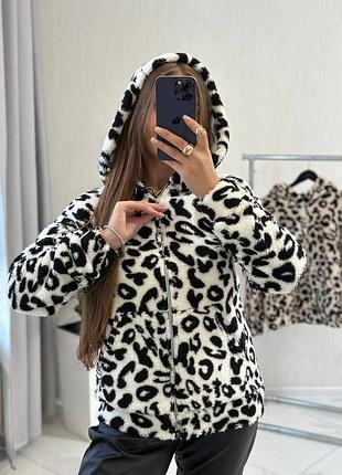 Кофта а молнии мех тедди 2