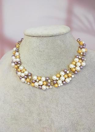 Кольє перлинове