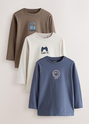 Комплект лонгсливов регланов next 3 шт💣