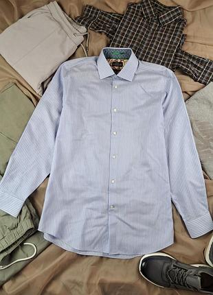 Брендовая хлопковая стильная рубашка в полоску next❤️‍🔥