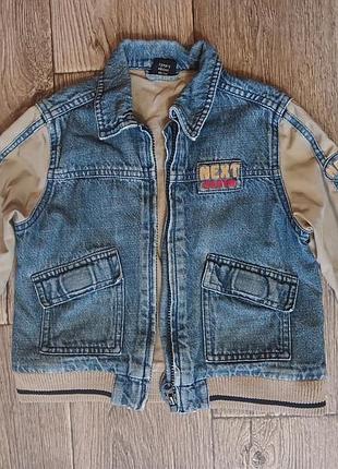 Джинсива детская куртка на 3-4 рочки