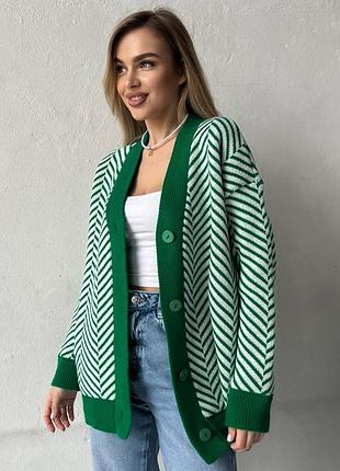 Розпродаж 🏷 30% шерсть вовна оверсайз кардиган кофта на ґудзиках в візерунок ялинка