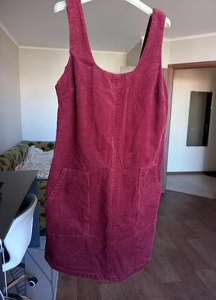 🌺затишний сарафан бордо  new look p.s-m